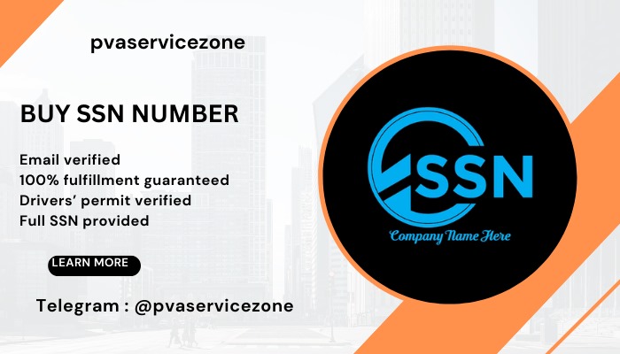 Buy SSN Number from the best place pvaservicezone at the cheapest price. Our SSN Details- 100% USA SSN, Original Copy Verified SSN,, Satisfaction Guaranteed.