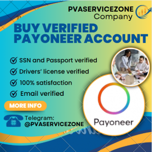 Buy Verified Payoneer Account safely and quickly from PVASERVICEZONE. Get instant access to global payments, withdrawals, and financial freedom with our trusted service.